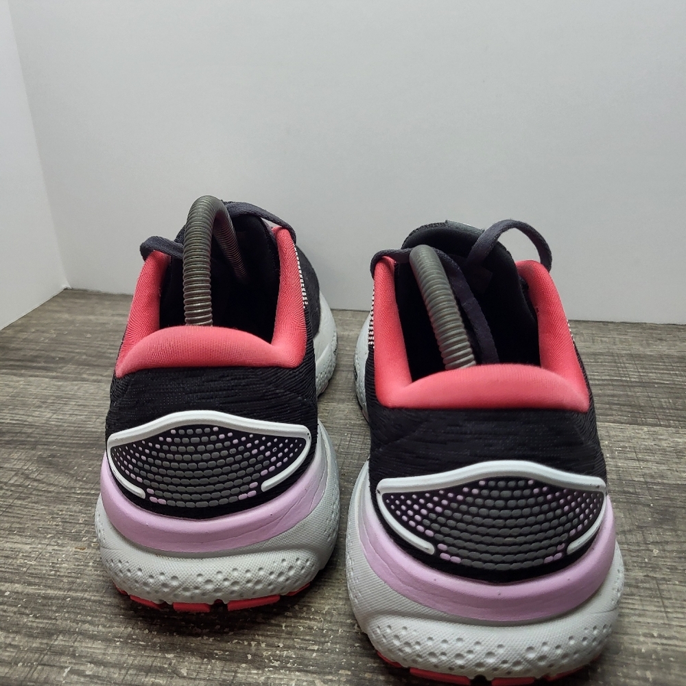 Brooks Ghost 16 Running Shoes Women Size 10 Black Pink Comfort Low Sneakers - Picture 5 of 10